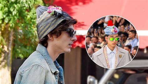 timothee dior|Timothée Chalamet’s silly little hat is hot.